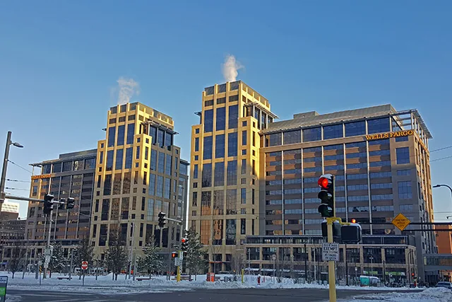 The Wells Fargo towers at 550 Tower, Minneapolis, Minnesota